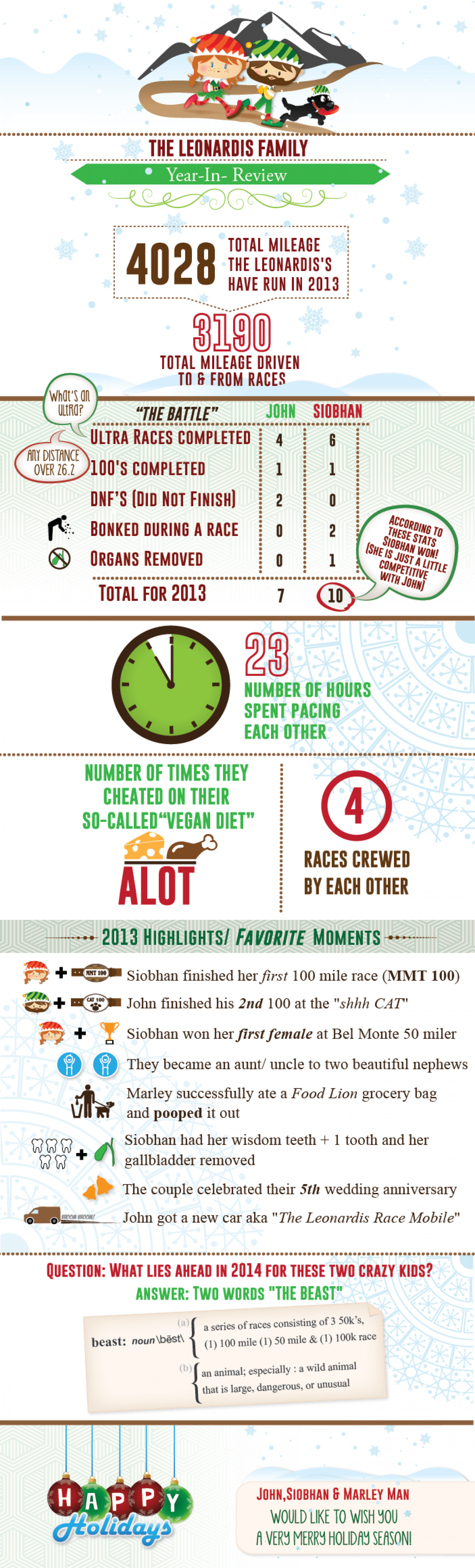 Lifestyle Infographic: 2013 Holiday Card